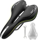 LERWAY Mountain Bike Saddle Gel Memory Foam Waterproof PU Leather view 1