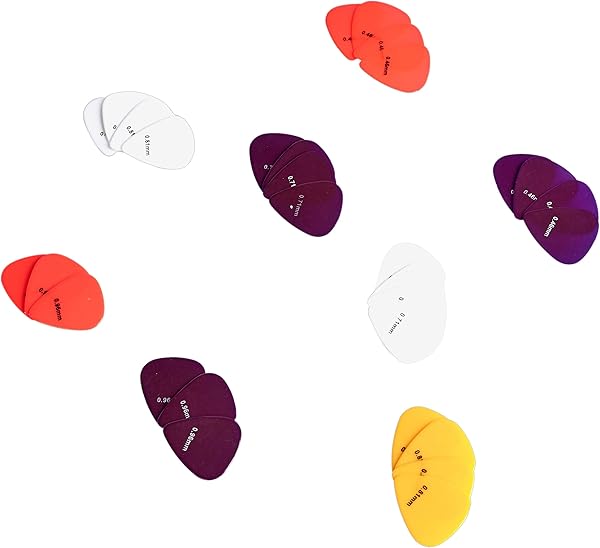 Amazonベーシック ギターピック セルロイド素材 無色 画像1