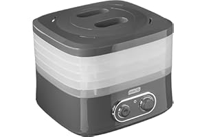 Dash DEHY100GY SmartStore Food Dehydrator, Gray