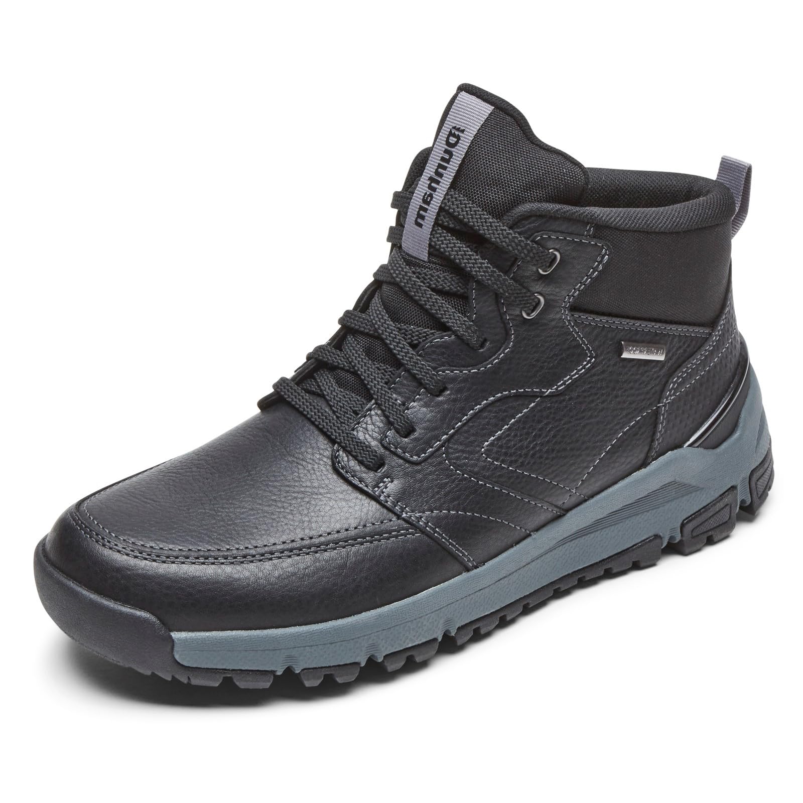 Dunham Men’s Glastonbury Mid Boot Ankle, Black Leather/Suede, 16