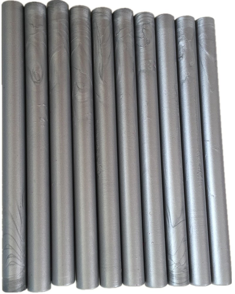 Tikwisdom 10 Pcs Vintage Sealing Glue Gun Sealing Wax Sticks Supplies a Variety of Colors (Silver)