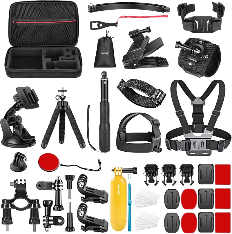 NEEWER 50-in-1 Action Camera Accessory Kit GoPro Hero 12 11 10 9 DJI OSMO