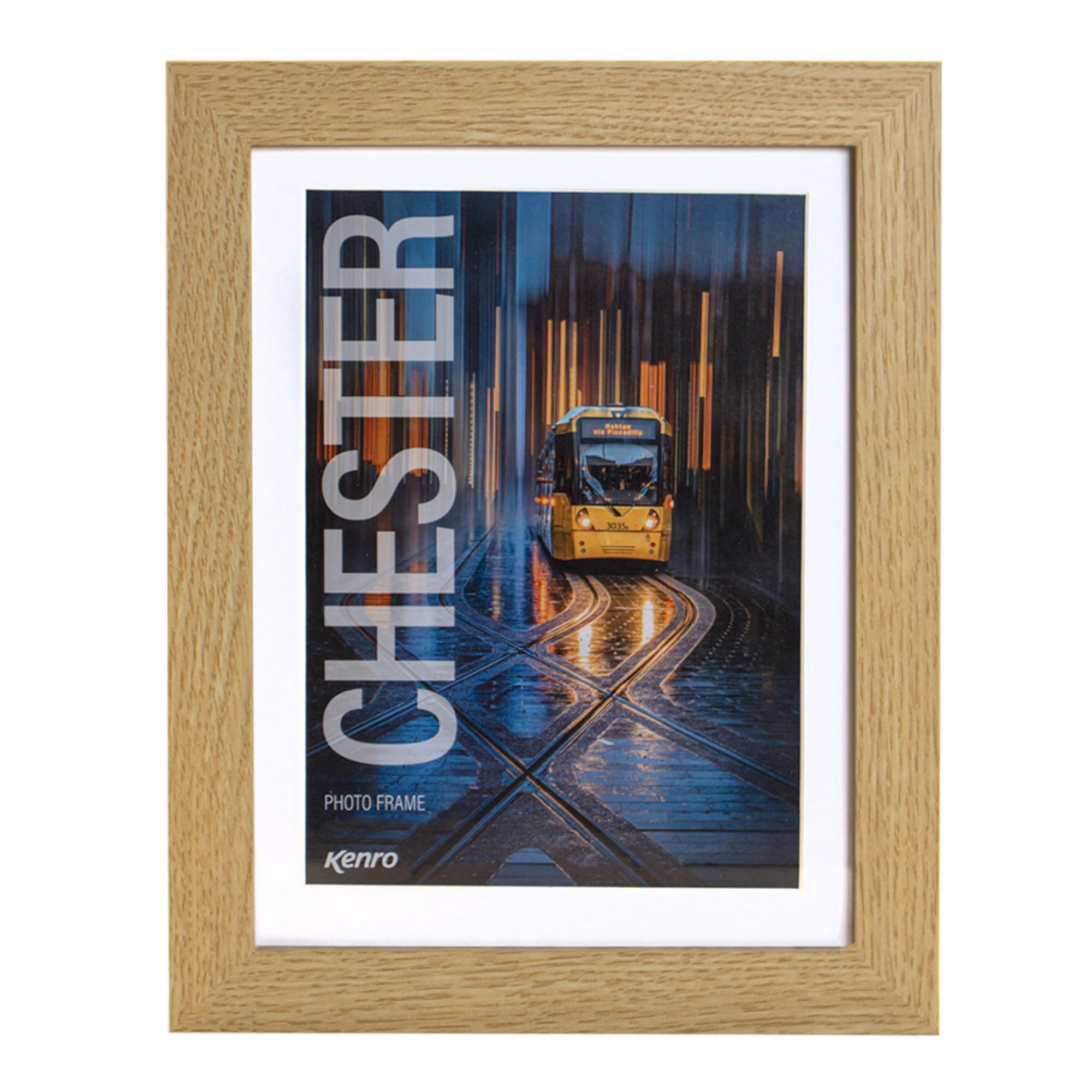 Kenro Chester Natural Photo Frame 10x12 inch / 25x30cm with Mat for 8x10 inch / 20x25cm Photo