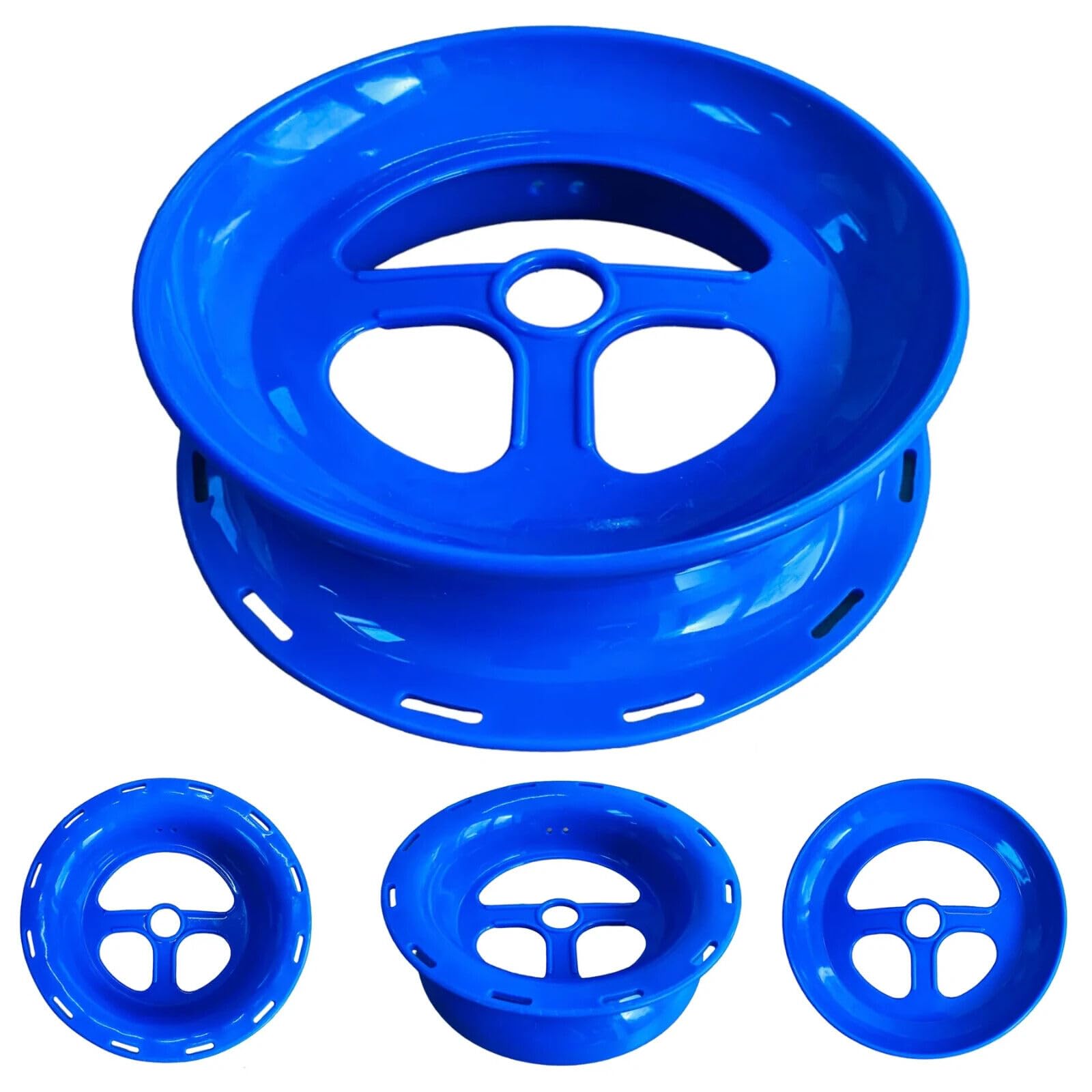 Rigged and Ready Fishing Hand Caster 16 cm 6 1/4" ring handline. Handline spool for fishing (no line, weight or hook)