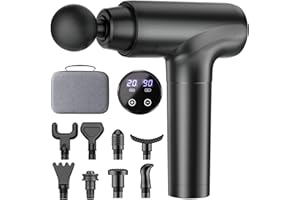 cotsoco Massage Gun, Muscle Massage Gun Deep Tissue Back Massager for Pain Relief, 20 Speeds Handheld Electric Massager Tool with Silent Brushless Motor, Suitable for Gym Office Home Travel