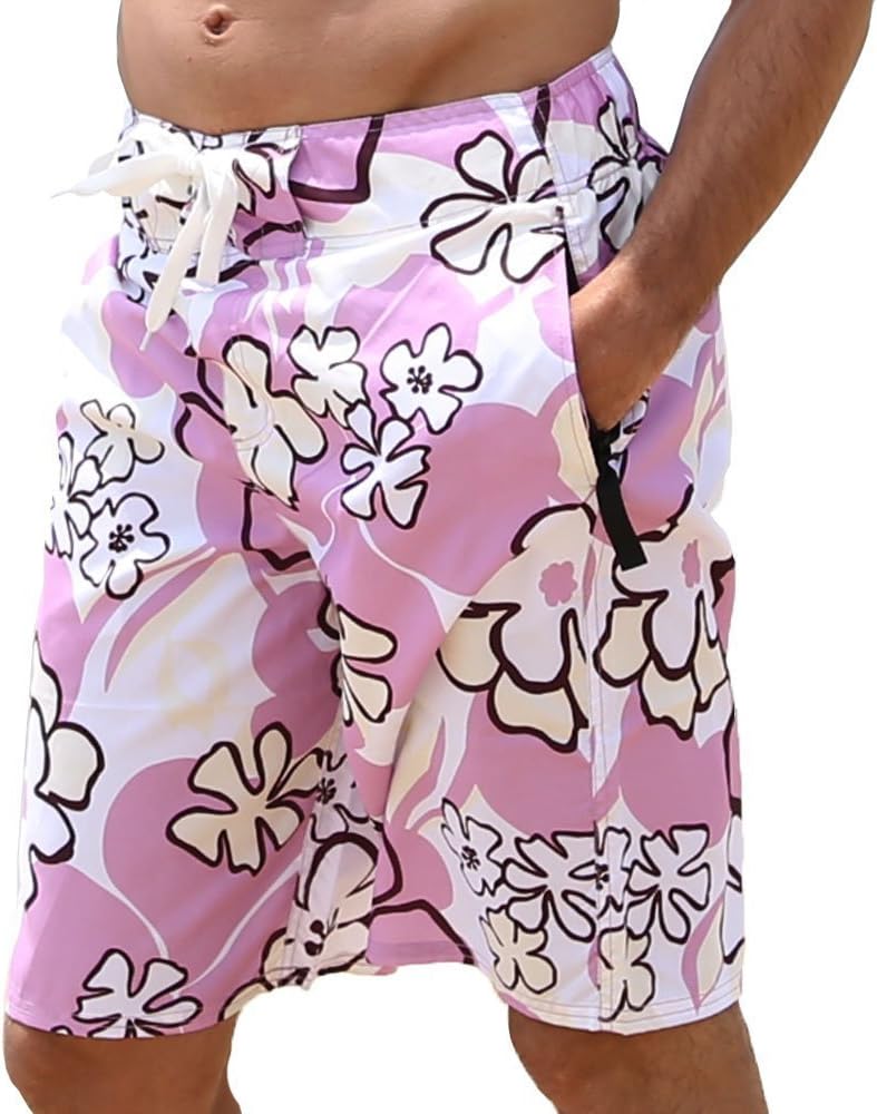 Swim Trunks Mens GUYBOND Pink L