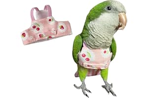 YANQIN Bird Flight Harness Vest, Parrot Flight Suit for Cockatiels Conures Budgies, Bird Flying Clothes for Outdoor Activities Training