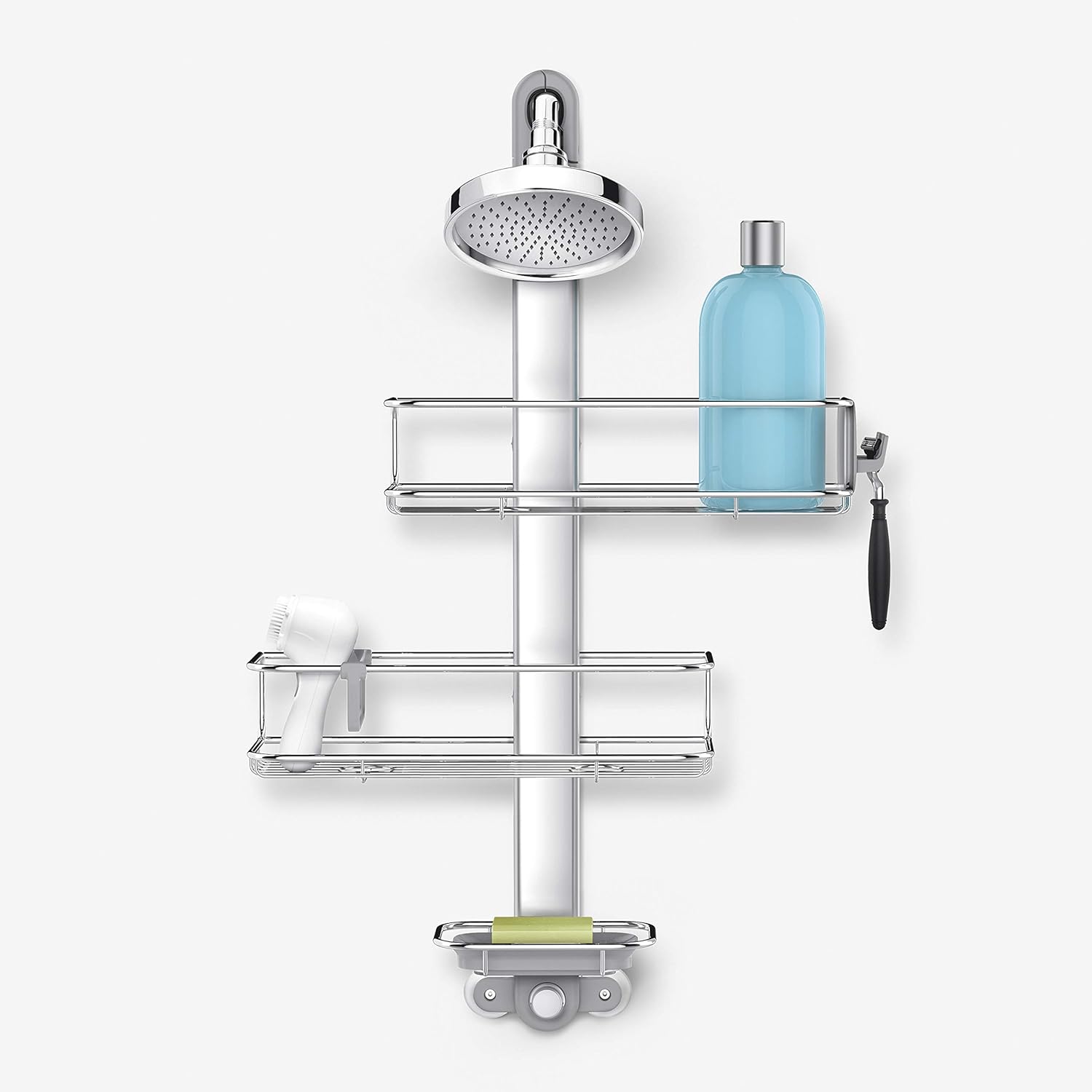 Buy simplehuman Adjustable Shower Caddy, Stainless Steel and Anodized