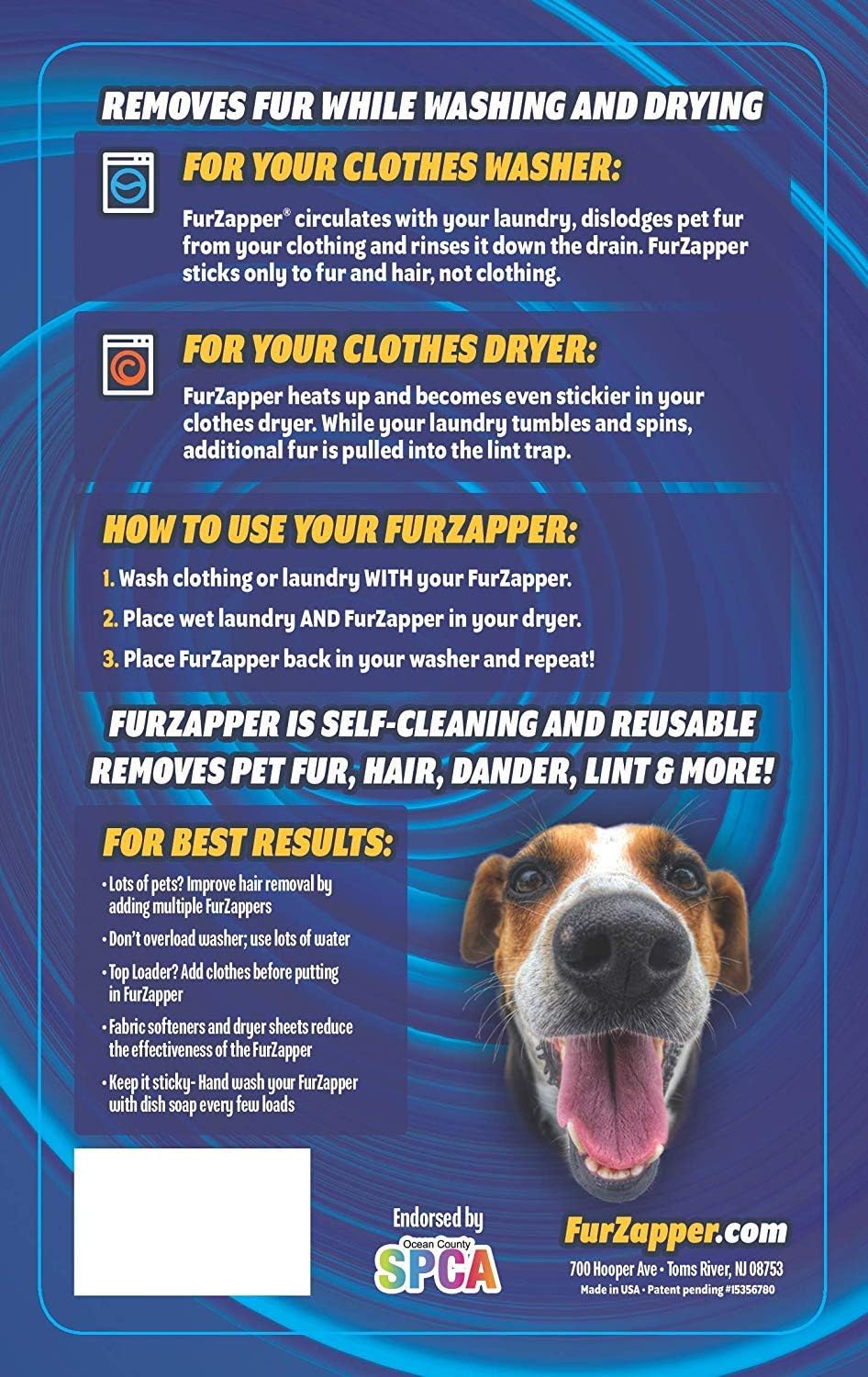 FURZAPPER Genuine 2-Pack- Pet Hair Remover for Laundry: Home & Kitchen