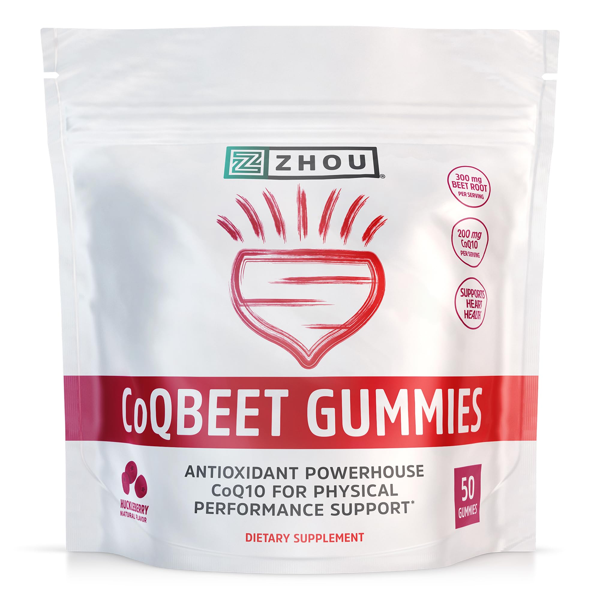 CoQBeet Gummies (Huckleberry)