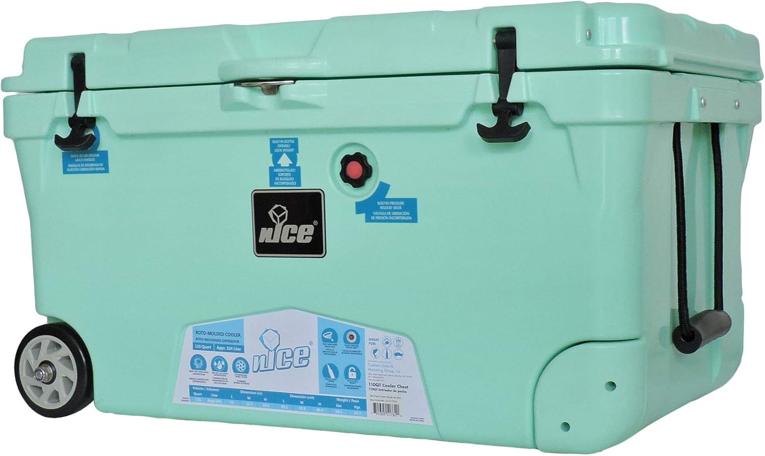 110 qt rotomolded cooler