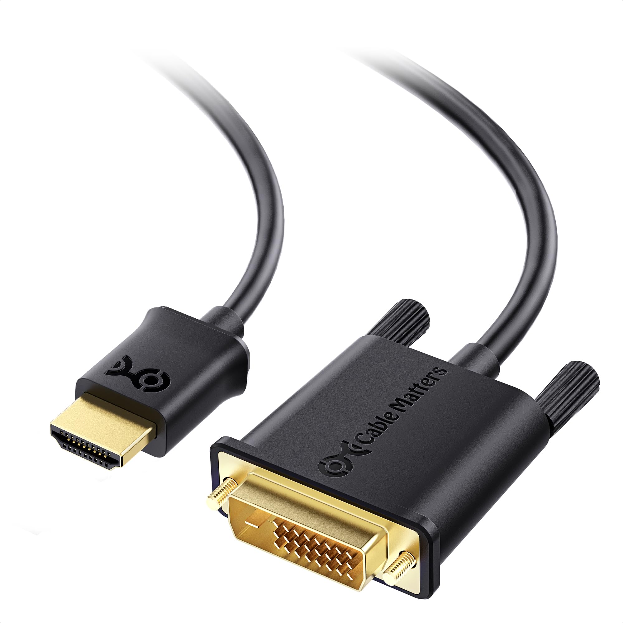 Cable Matters CL3-Rated Bi-Directional HDMI to DVI Cable (DVI to HDMI) 1.8m