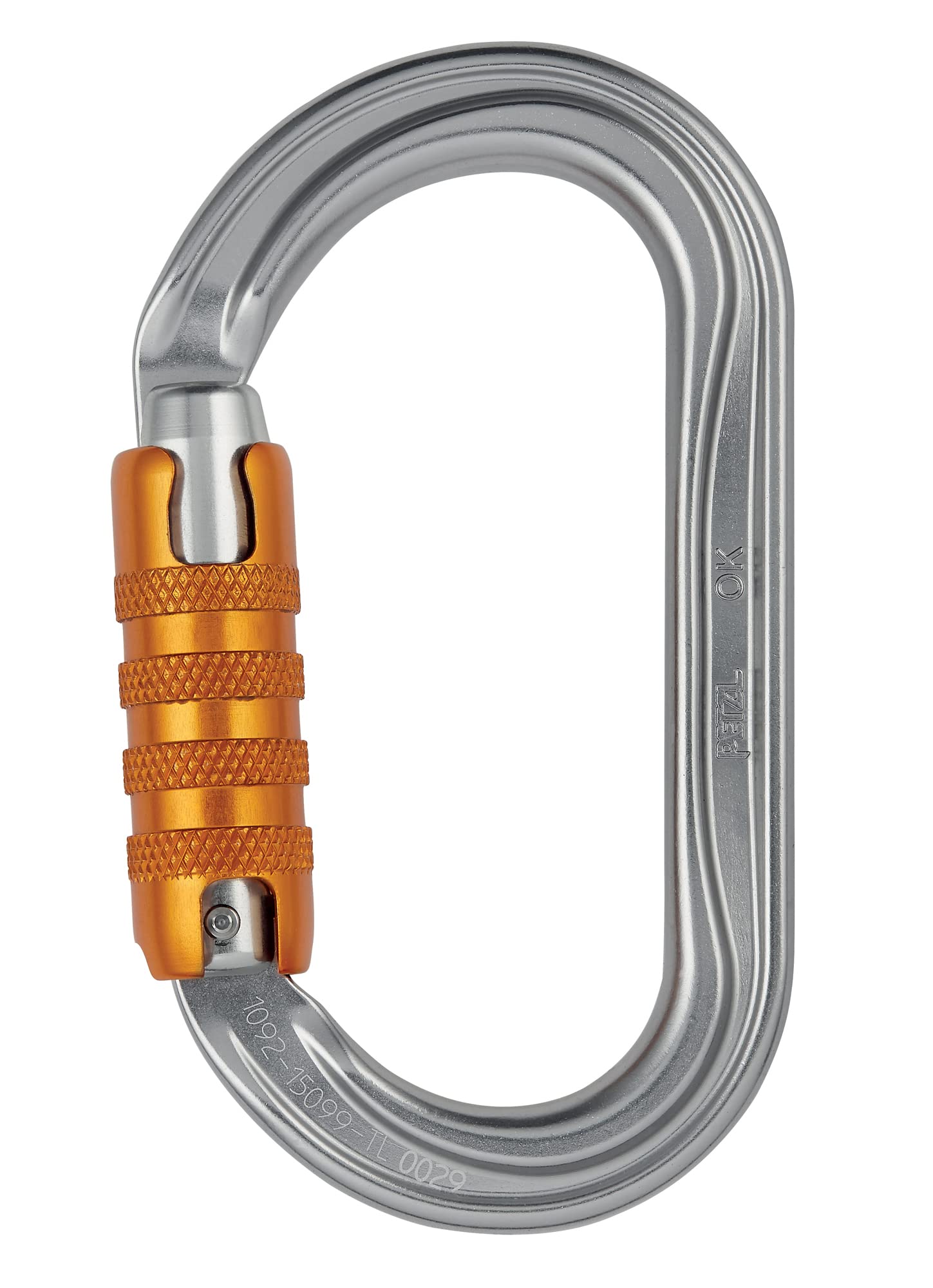 Petzl Unisex_Adult Ok Triact-lock Screw Carabiner, Gray, Einheitsgröße