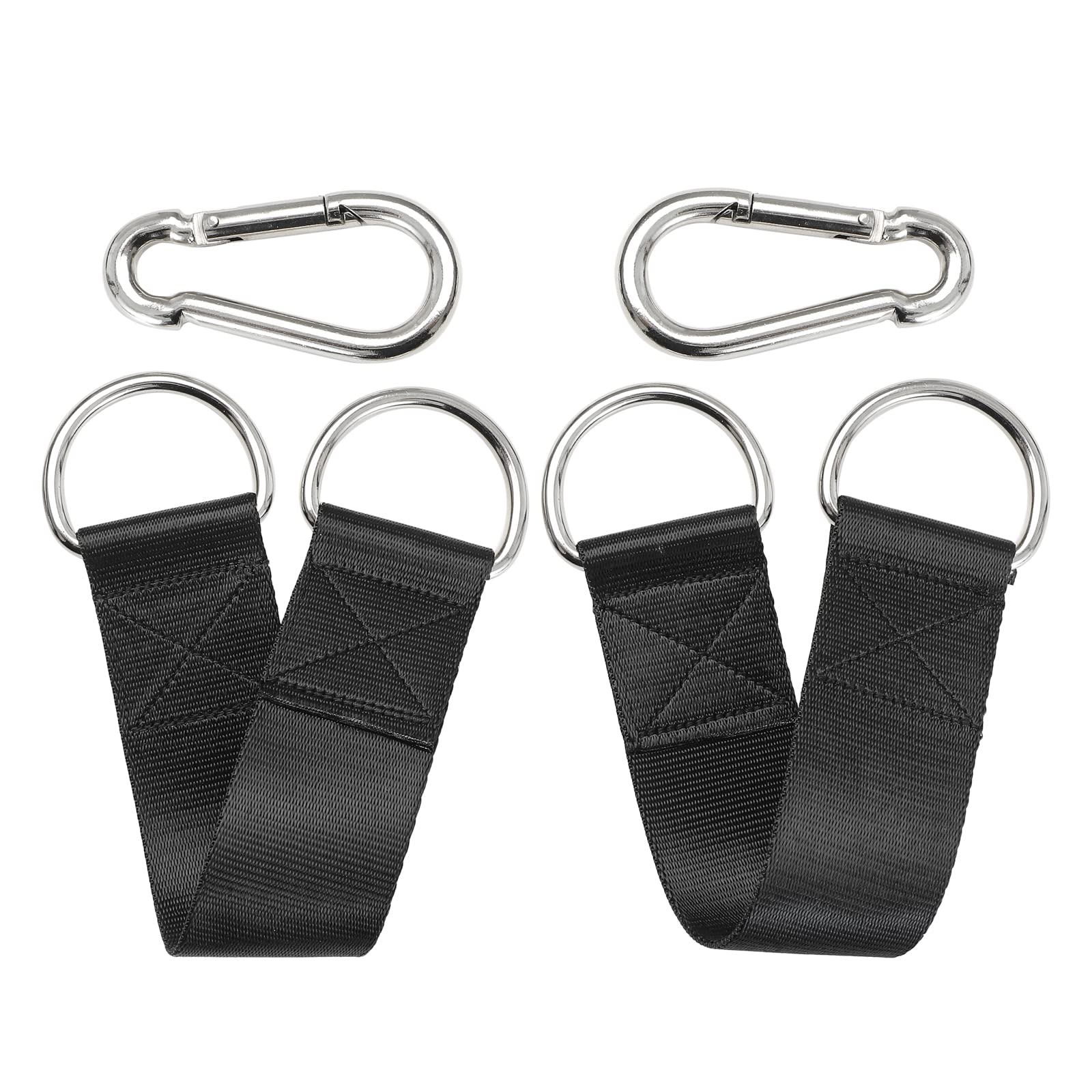 PANTIK Pair of Outdoor Hanging Straps with carabiner Holds 150kg/ 330lbs Straps Hanging Kit Hooks for Camping, Door Bar, Gym Bar, Pull-up Bar Exercise Equipment Attachments