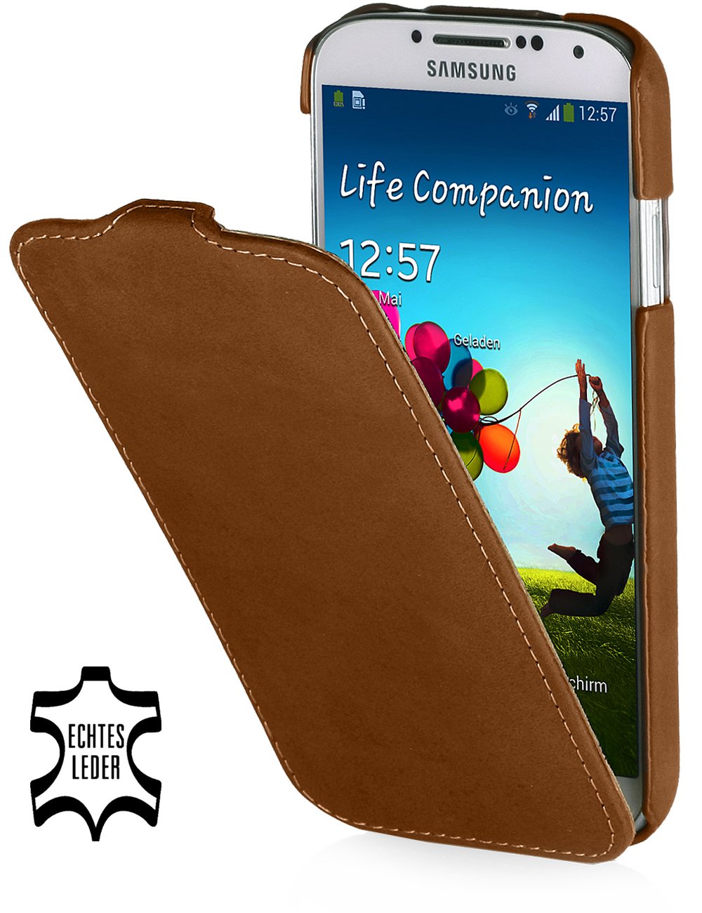 StilGut- Ultraslim genuine leather Case for Samsung Galaxy S4 i9500 & i9505