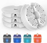 NICREW Sol Cat Water Fountain Filter Replacement Kit 4 Pcs for 2L Fountain view 6