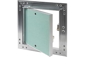 ECOPRO VENT 6" x 6" Inch Aluminum Drywall Access Panel - Service Shaft Door - Plumbing, Electricity, Heating, Alarm Wall Inspection hatch for Drywall - Bathroom Service Access Hole Cover