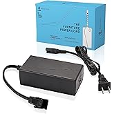 Universal Power Cord for Recliner Chair - Compact 2-Pin Power Adapter for Recliner Sofa, Lift Chair, Recliner Couch - 2A AC/D