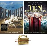 Ben Hur &amp; The Ten Commandments Charlton Heston Double Feature 2 DVD Set Includes Bonus Ark of The Covenants Art Card