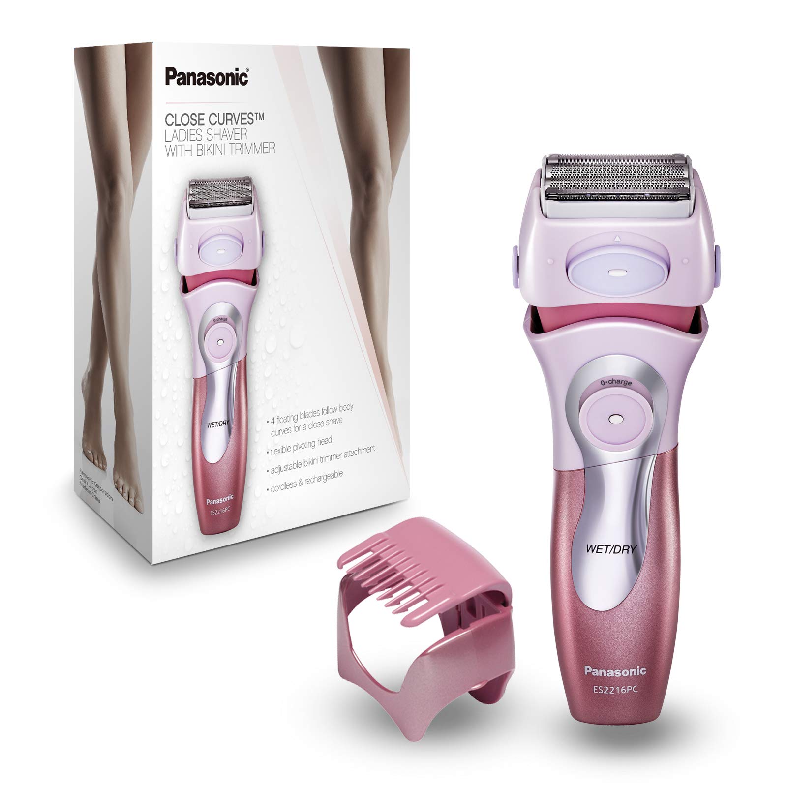 Panasonic Electric Shaver for Women, Cordless 4 Blade Razor, Close