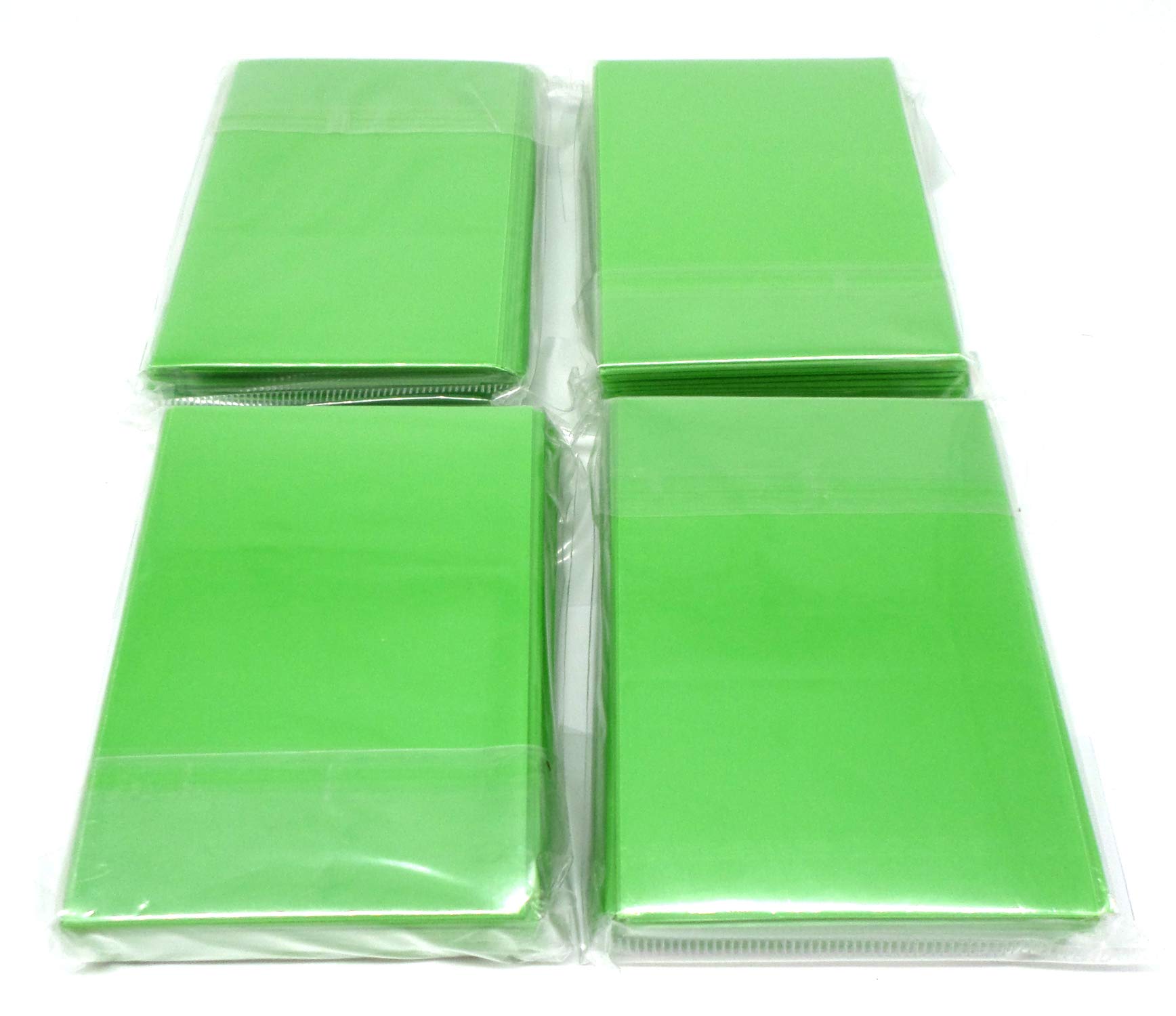 docsmagic.de 4 x 60 Mat Light Green Card Sleeves Small Size 62 x 89 - Mini - YGO