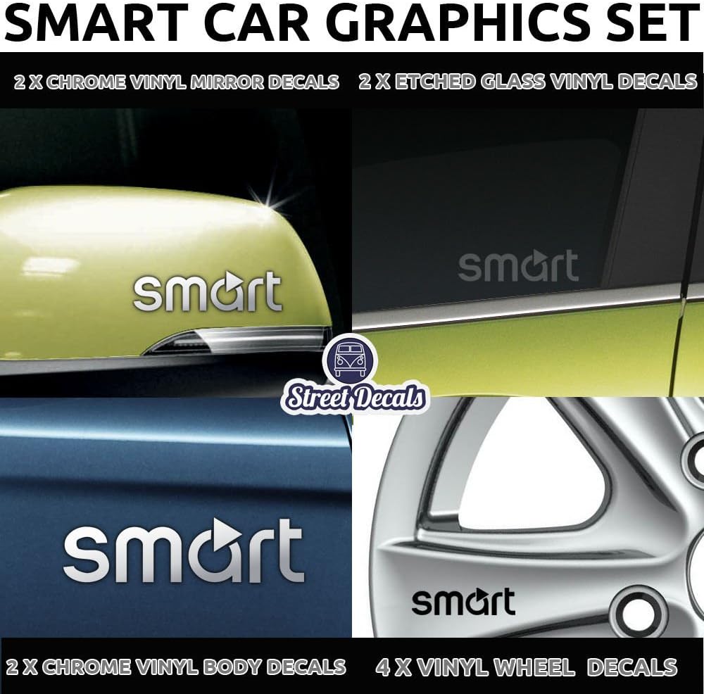 SMART CAR GRAPHICS SET VINYL STICKERS DECALS ? CAR BODY MOD