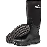 8 Fans Insulated Waterproof Hunting Boots for Men – 1000G Thinsulate, 5mm Neoprene, Rubber Camo Boot, 17-inch Shaft, Anti-Slip Traction Outsole