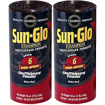 Sun-Glo Silicone Shuffleboard Spray & #5 Speed Wax Combo - Professional Shuffleboard Care