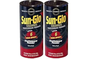 Twin Pack of Sun-Glo #6 Speed Shuffleboard Powder Wax