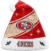 NFL Team Logo High End Holiday Santa Cap Hat