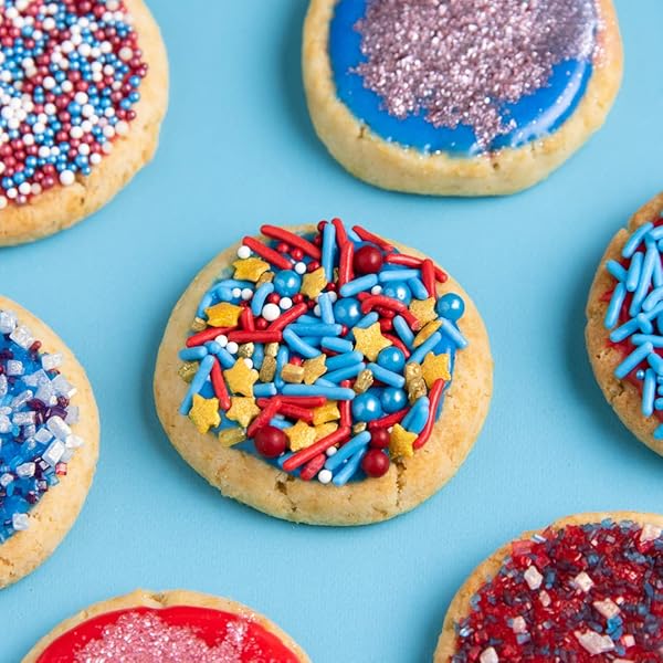 SWEETS INDEED SPRINKLES, EDIBLE SPRINKLE MIX, PERFECT FOR CAKE DECORATIONS, BAKING, ICE CREAM, COOKIES, CUPCAKE TOPPER, 4 OUNCES (MARVELOUS)