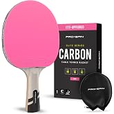 PRO-SPIN Ping Pong Paddles &ndash; ITTF Approved Professional Table Tennis Rackets with Carbon Fiber for Superior Control | 7-Ply Blade, Premium Rubber, 2.0mm Sponge