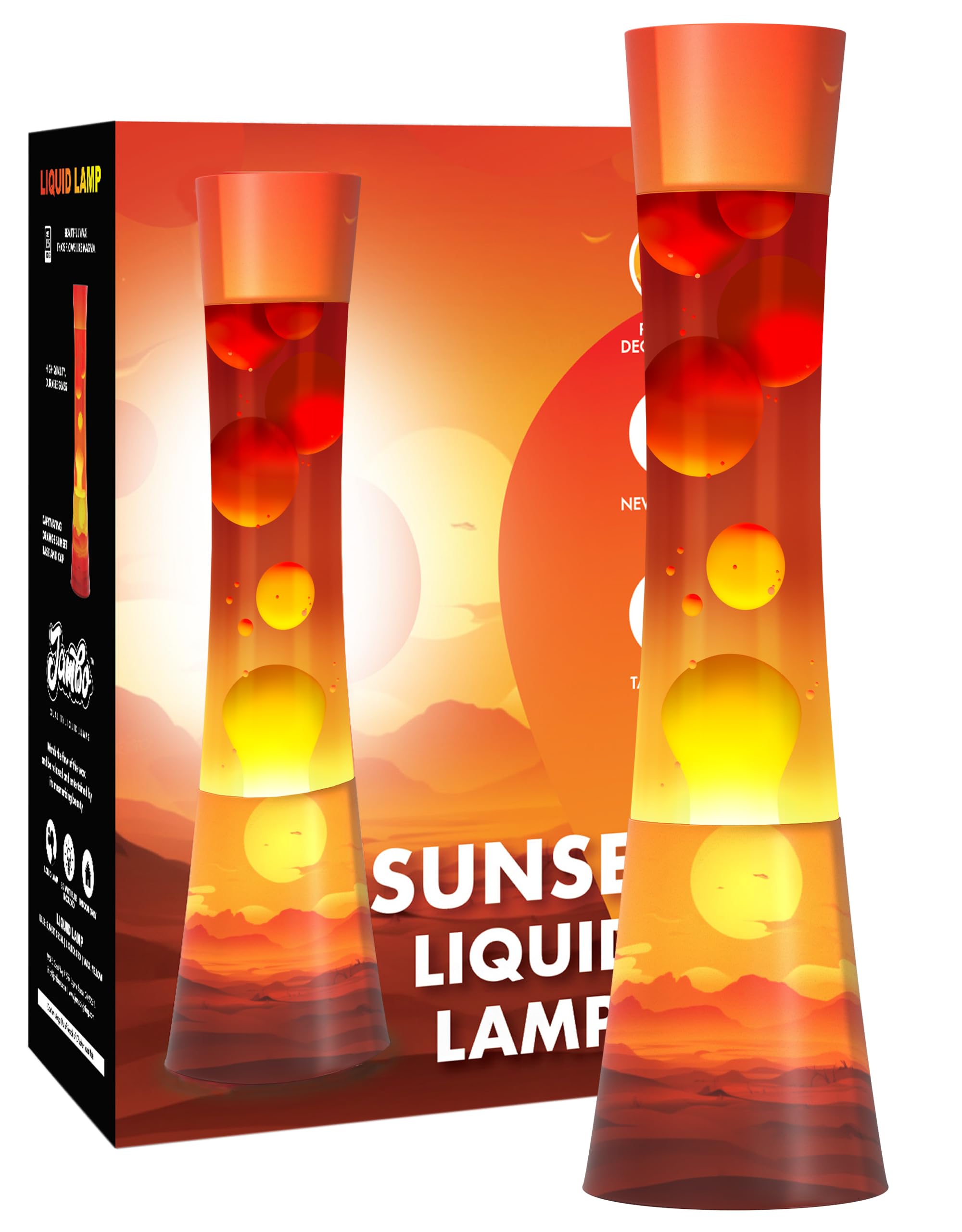 Photo 1 of JAMBO 15.5" The Upgraded Motion Lamp, Sunset Decal Motion Light, Beautiful Home Decor, Living Room Bedroom Lamp, Relaxing Nightlight for Teens, Kids & Adults