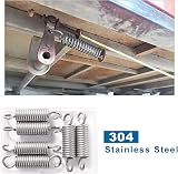 VooGenzek 6 Pcs 2.5*15*60 mm Stainless Steel Tension Spring with Hooks view 4
