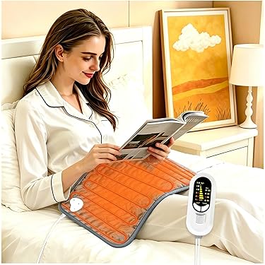 vibrating heating pad amazon Amazon.com: Weighted Heating Pad with 2 Massager,Vibrating Heating Pads for  for Back &Neck Pain Cramps 12