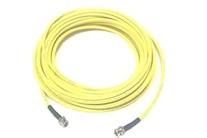 Custom Cable Connection 400 Foot Belden 1694A 3G HD-SDI RG6 BNC Cable (75 Ohm) Yellow Jacket *Due to The Length of This Cable