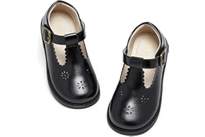 PHIRAMIN Toddler Girl Mary Jane Dress Shoes-Little Girl School Uniform Oxford Shoes for Wedding Party