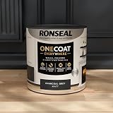 Ronseal One Coat Everywhere Paint Charcoal Grey Matt 2.5L Interior Walls view 5