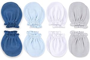 KiddyCare Hand Mittens No Scratch for Newborn Baby Boy/girl - Infant Gloves Mitts for 0-6 Months - Preemie Mittens for Babies