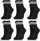 Zuimei 6 Pairs Ladies Socks Sports Gym Leisure Crop Ankle Cotton Liners view 8