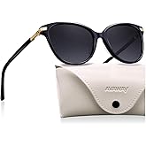 AVAWAY Womens Cat Eye Sunglasses Polarized - Stylish Acetate Frame UV400 Protection for Driving Travel Summer Outings