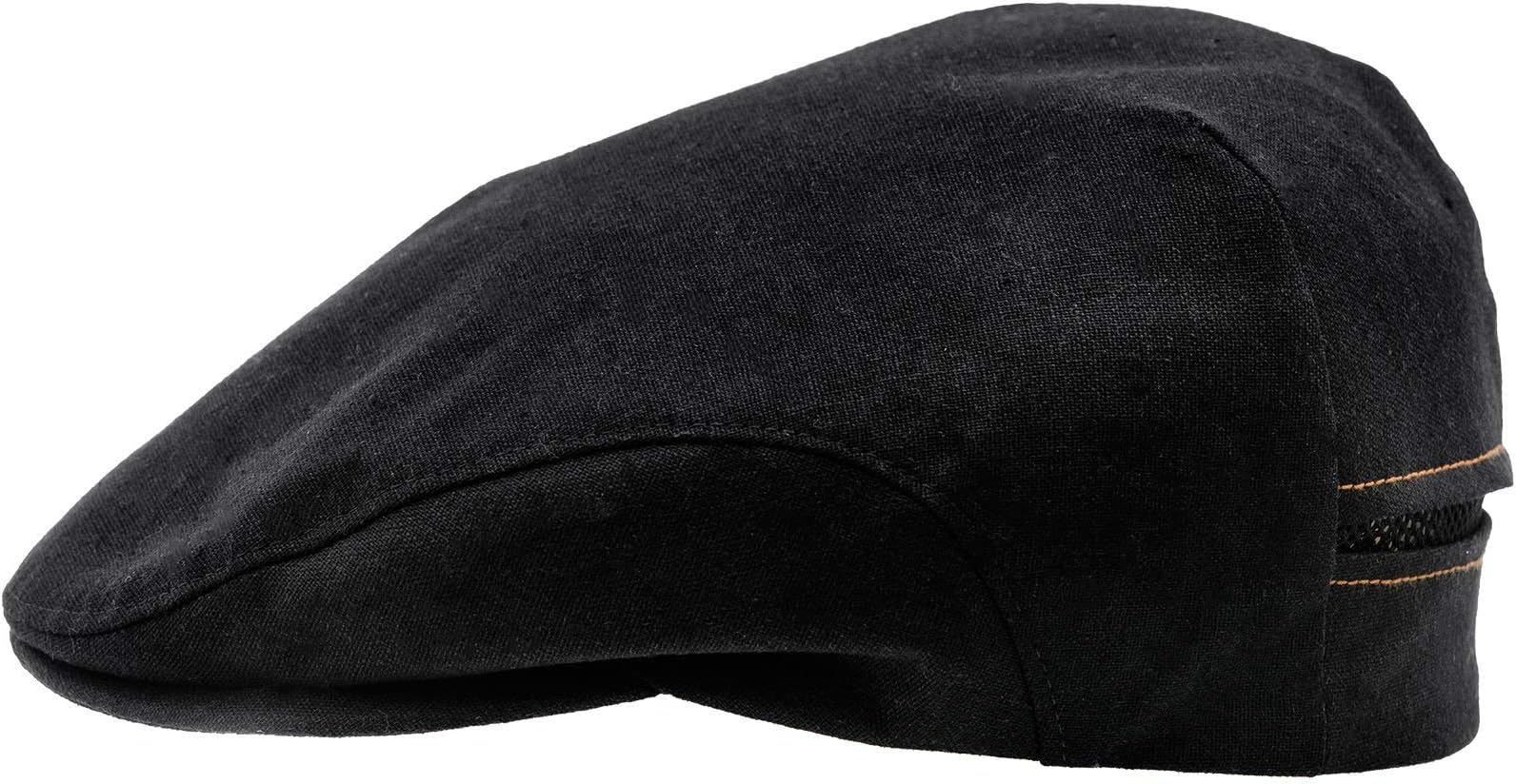 Sterkowski Derby Flat Cap for Men and Women | 100% Linen Newsboy Cap | Airy Summer Classic Ivy Cap