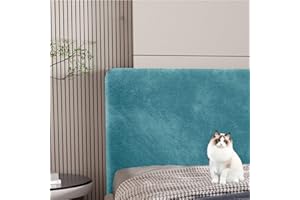 EFELIM Velvet Bed Headboard Slipcover Full Queen California King Size Bed, Stretch Bed Headboard Cover Soft Dustproof Protector (Turquoise Green,Full Headboard Length(47"-55"))