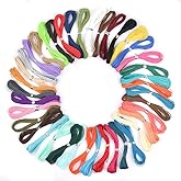 BUYGO Waxed String 40 Colors 1mm 437 Yard | Waxed Polyester Cord Wax Cotton Cord Waxed Thread for DIY Bracelets Necklace Jewelry Making Friendship Bracelet