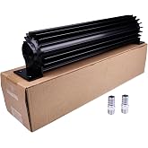 LSSOCH 12" Dual Pass Transmission Trans Cooler Aluminum with 1/4" NPT Fitting Universal Compatible with C4 C6 700R4 4L60E 727