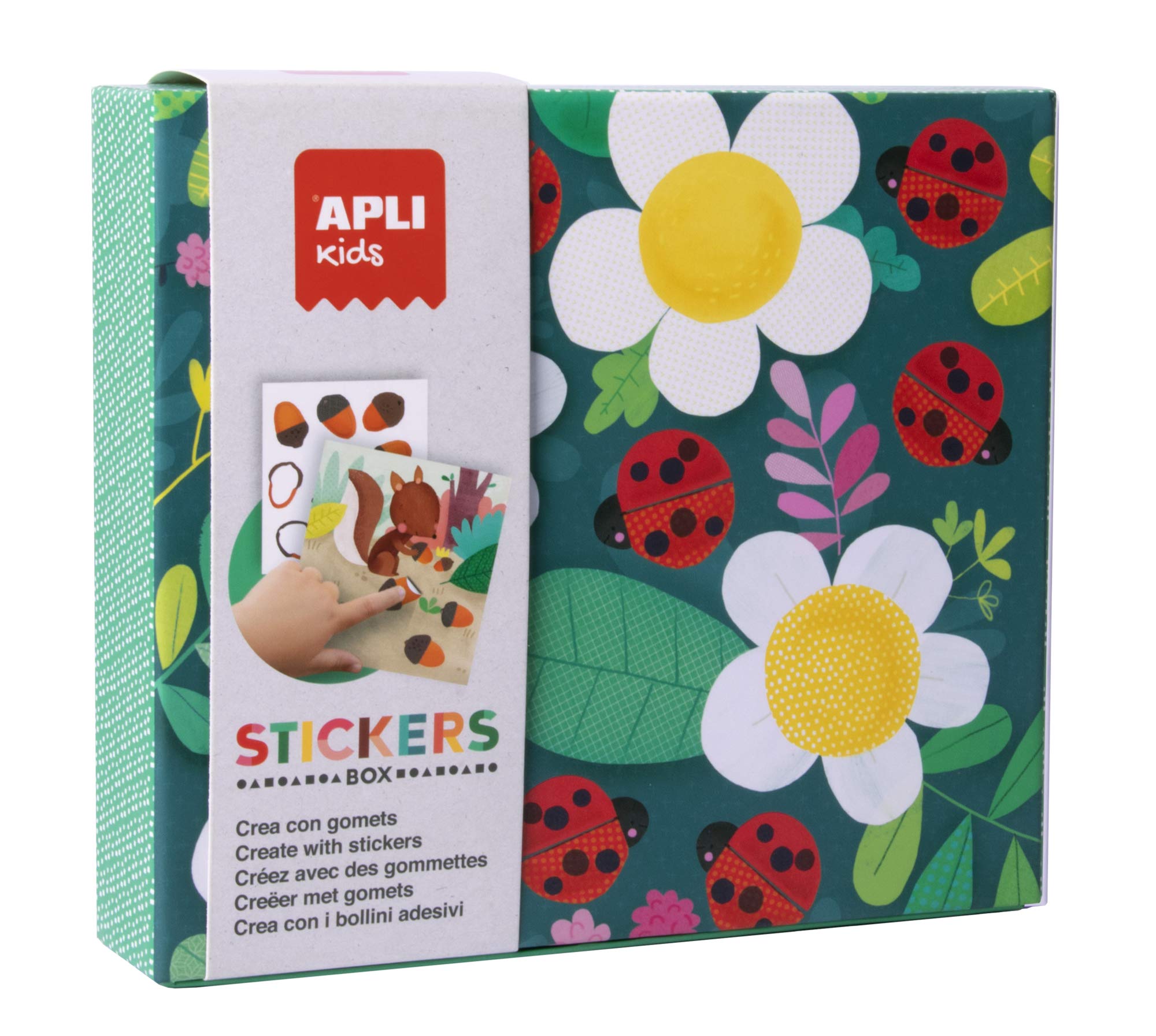 APLI Kids - Mariquita Ladybugs Set of Ladybugs, Caricature, 18362, White, Large