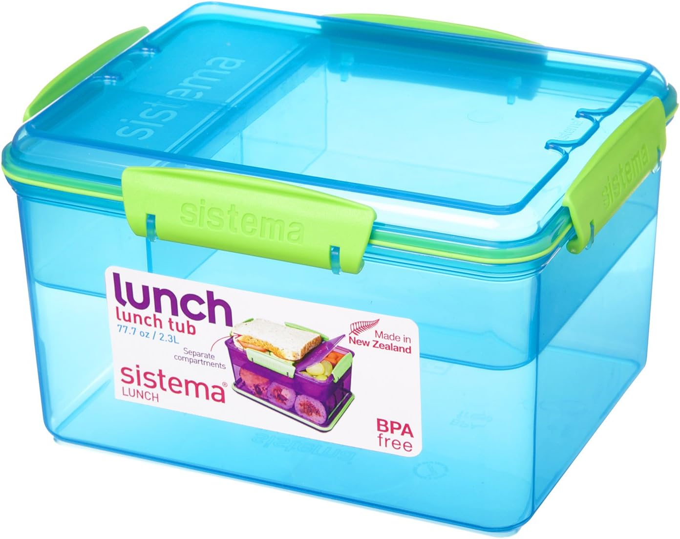 Sistema Lunch Tub Lunch Box, 2.3 L Assorted Colours Amazon.co.uk