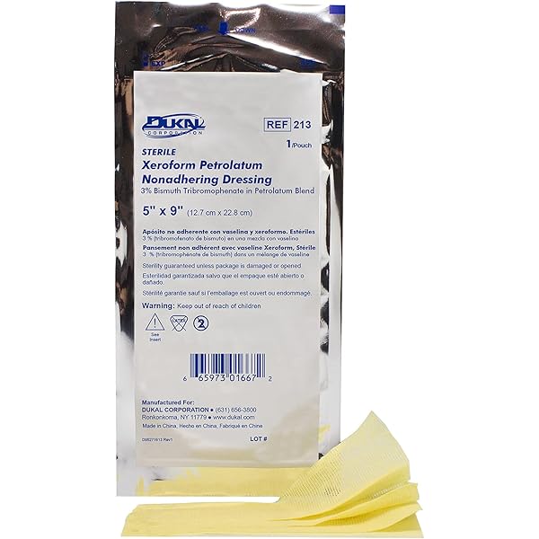 DermaSciences Xeroform Petrolatum Dressing Wound Care