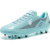 EPIMENO Women's Soccer Cleats for Men Lightweight Outdoor Rugby Football Shoes with Enhanced Grip and Comfort