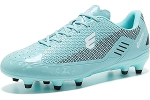 EPIMENO Women's Soccer Cleats for Men Lightweight Outdoor Rugby Football Shoes with Enhanced Grip and Comfort